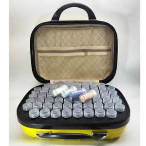 132 Bottle YELLOW Storage Carry Case | DIY 5D Diamond Painting Kit Accessory | Craft Bead Container - Art By The Bay - Craft Organization