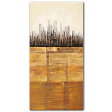 Load image into Gallery viewer, Abstract Cityscape Canvas Art Print | City with Neutral Tones | UNFRAMED - Art By The Bay - Canvas Wall Decor Prints
