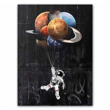 Load image into Gallery viewer, Astronaut Outer Space Canvas Print | Modern Galaxy Artwork | Unframed - Art By The Bay - Canvas Wall Decor Prints