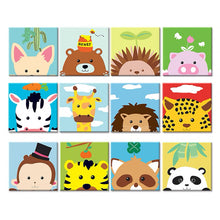 Load image into Gallery viewer, DIY Animal Art Painting Kit | Paint By Numbers | Kids Craft Activity - Art By The Bay - Canvas Wall Decor Prints