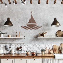 Load image into Gallery viewer, Metal Wall Artwork | Yacht Ocean Art Wall Decor - Art By The Bay