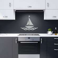 Load image into Gallery viewer, Metal Wall Artwork | Yacht Ocean Art Wall Decor - Art By The Bay