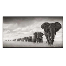 Load image into Gallery viewer, Print Only - African Elephants in Black and White - Wall Art