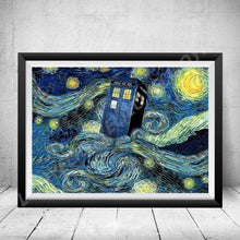Load image into Gallery viewer, DIY Tardis The Starry Night 5D Diamond Painting kit - Sci-Fi Dr Who Craft - Art By The Bay - Art & Craft Kits