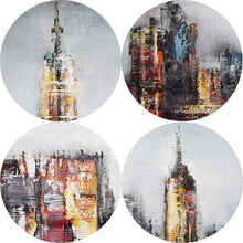 Load image into Gallery viewer, Abstract City Landscape Canvas Print | Cityscape Artwork | UNFRAMED - Art By The Bay - Canvas Wall Decor Prints