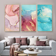 Load image into Gallery viewer, Marble Abstract  Art Canvas Print | Colourful Toned Artwork | UNFRAMED - Art By The Bay - Canvas Wall Decor Prints