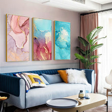 Load image into Gallery viewer, Marble Abstract  Art Canvas Print | Colourful Toned Artwork | UNFRAMED - Art By The Bay - Canvas Wall Decor Prints