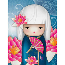 Load image into Gallery viewer, DIY Japanese Girl 5D Diamond Painting Kit | Cartoon Square Drill Craft - Art By The Bay - Art & Craft Kits