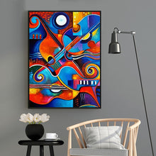 Load image into Gallery viewer, Abstract Colourful Violin Canvas Print | Musical Artwork | UNFRAMED - Art By The Bay