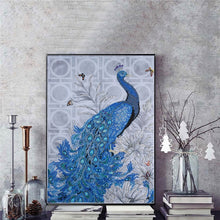 Load image into Gallery viewer, Peacock DIY 5D Diamond Painting | Rhinestone Art Activity - Art By The Bay - Art & Craft Kits