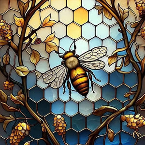 DIY Honeycomb & Bee 5D Diamond Painting Kit | Square Drill