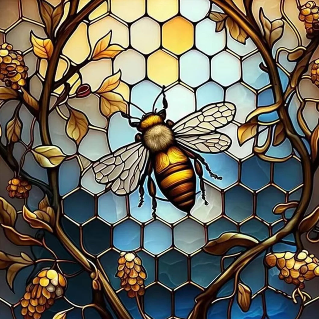 DIY Honeycomb & Bee 5D Diamond Painting Kit | Square Drill