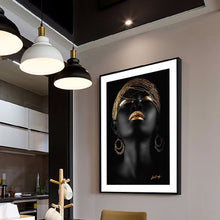 Load image into Gallery viewer, Striking Woman Photographic  Portrait | African Lady Canvas Print | UNFRAMED - Art By The Bay - Canvas Wall Decor Prints