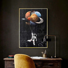 Load image into Gallery viewer, Astronaut Outer Space Canvas Print | Modern Galaxy Artwork | Unframed - Art By The Bay - Canvas Wall Decor Prints