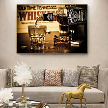 Load image into Gallery viewer, Jack Daniels Whiskey Canvas Print | Man Cave Wall Art | UNFRAMED - Art By The Bay