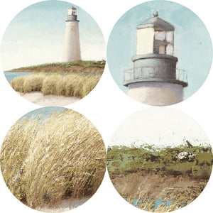 Coastal Beach Lighthouse Canvas Print | Ocean Artwork | Unframed - Art By The Bay - Canvas Wall Decor Prints