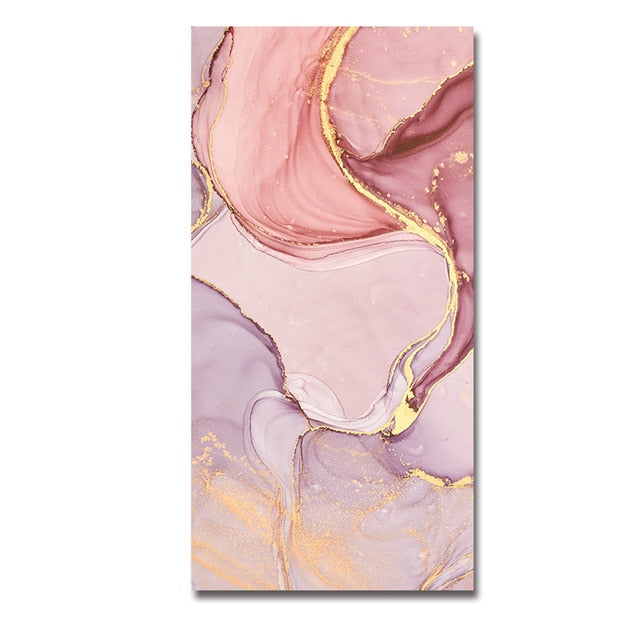 Marble Abstract  Art Canvas Print | Colourful Toned Artwork | UNFRAMED - Art By The Bay - Canvas Wall Decor Prints