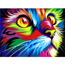 Load image into Gallery viewer, DIY Colourful Cat 5D Diamond Painting | Kitten Full Square Resin Diamonds - Art By The Bay - Art &amp; Craft Kits