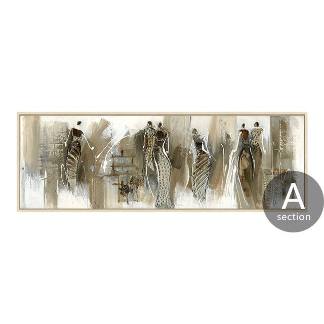 African Abstract Art Painting | Neutral Toned Canvas Print | UNFRAMED - Art By The Bay - Canvas Wall Decor Prints