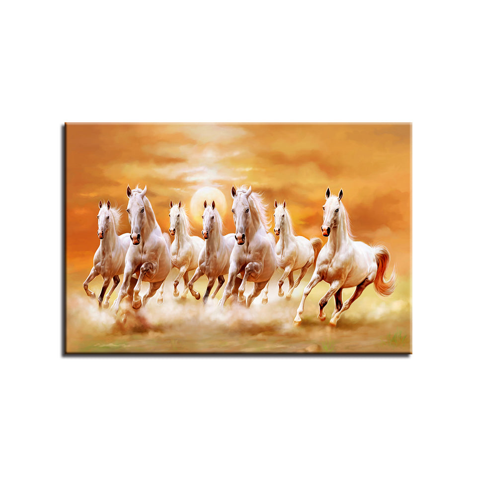 Running Horses Canvas Print | Gorgeous Wild Animals | Unframed or Framed - Art By The Bay - Canvas Wall Decor Prints