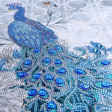 Load image into Gallery viewer, Peacock DIY 5D Diamond Painting | Rhinestone Art Activity - Art By The Bay - Canvas Wall Decor Prints