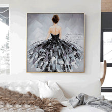 Load image into Gallery viewer, Black Swan Ballerina Canvas Print | Dancer Artwork | Unframed - Art By The Bay - Canvas Wall Decor Prints