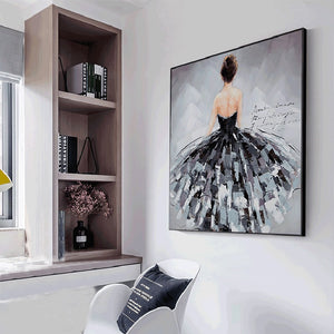 Black Swan Ballerina Canvas Print | Dancer Artwork | Unframed - Art By The Bay - Canvas Wall Decor Prints